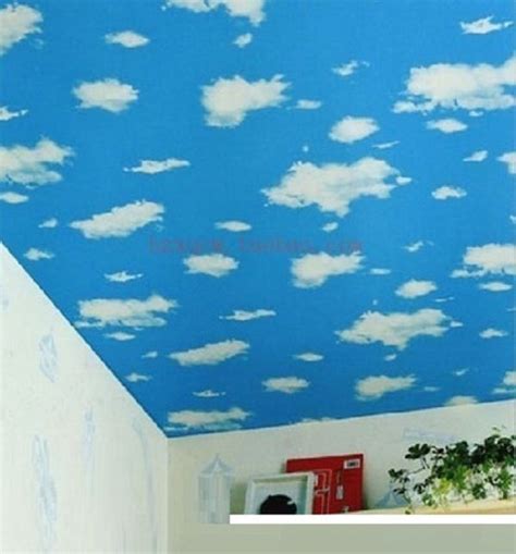 Jual Wallpaper Stiker Dinding Motif Awan Biru Langit 54 Cm X 10 M