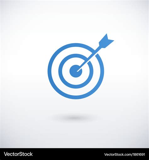 Achieving goal logo design template Royalty Free Vector