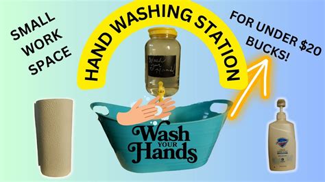 Setting Up A Handwashing Station Small Work Space Youtube