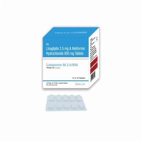 Linaprove M 2 5 850 SR Linagliptin Hydrochloride 2 5 Mg Metformin IP