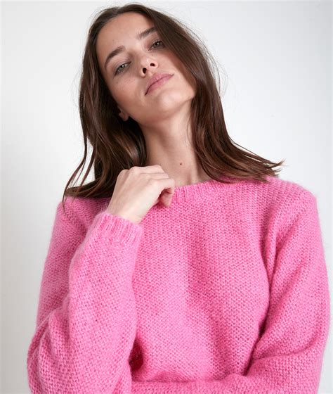 Pull en mohair mélangé rose Alabama Femme Maison 123