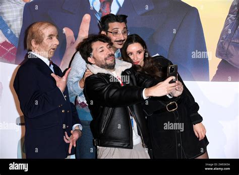 Milan, Italy. 22nd Jan, 2024. Milan, Film Premiere “The Usual Idiots 3