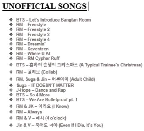 Bts Debut Song List - BTSRYMA