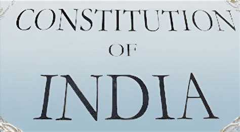 THE CONSTITUTION OF INDIA - Legal Vidhiya