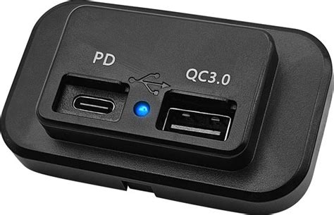 V Usb Autolader Poorten Opbouw Qc Pousb Qc Usb C