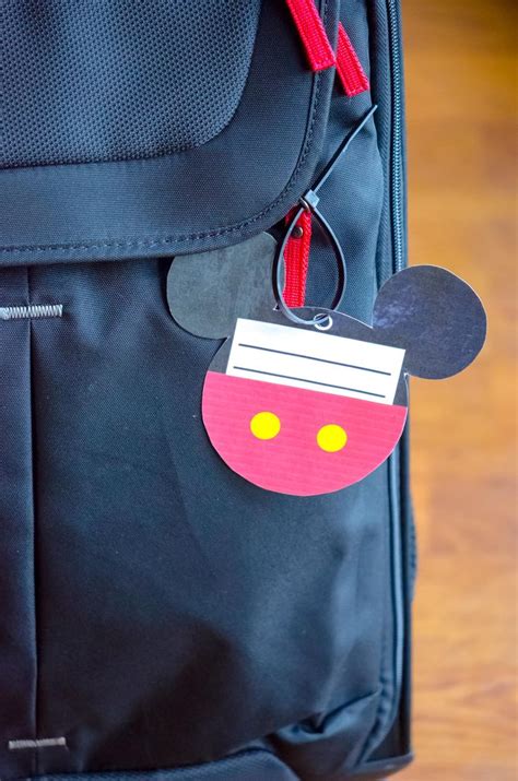 Free Printable Mickey Mouse Luggage Tags That Are Easy To Create For