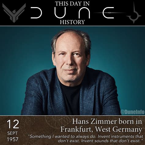 Duneinfo On Twitter Happy Birthday To Hanszimmer I Can T Wait To