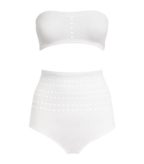 Womens Alaïa white Vienne Bikini Harrods UK