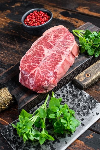 Premium Photo Raw Top Blade Beef Meat Steak