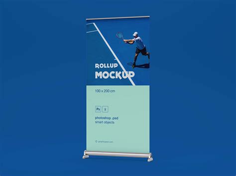 Free Roll Up Banner Display Stand Mockup Psd Set Good Off