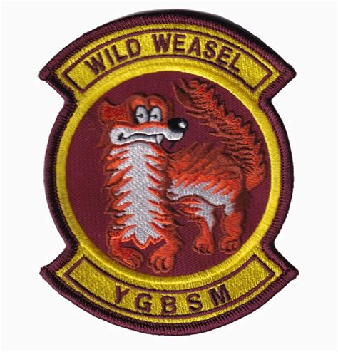 Wild Weasels Ygbsm Patch Sew On 4 5 Squadron Nostalgia