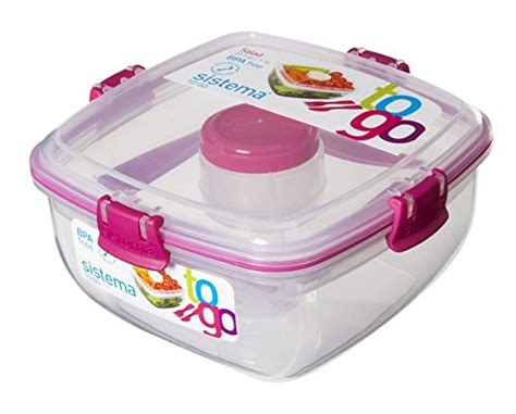 Sistema To Go Collection Salad To Go Food Storage Container Pack