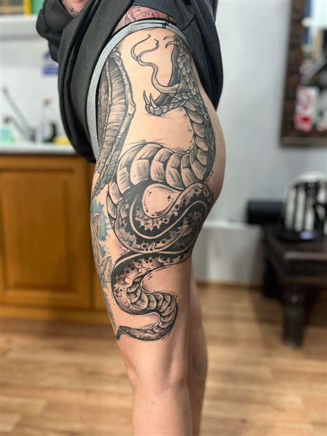 Snake Leg Tattoo