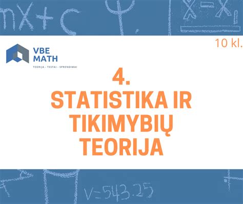 Statistika Ir Tikimybių Teorija Vbe Math