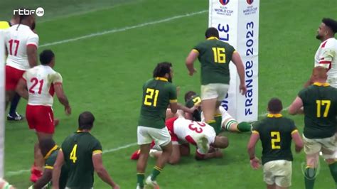 Mondial de rugby l Afrique du Sud a un pied en quarts après sa