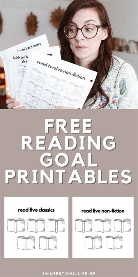 Reading Goals Free Printables Reading Goals Kinds Of Reading Reading