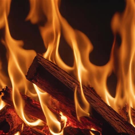Premium AI Image Hot Fire Flames
