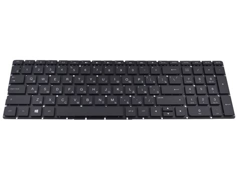 Клавиатура для HP Pavilion 17-g156ur ноутбука черная с белой подсветкой ...