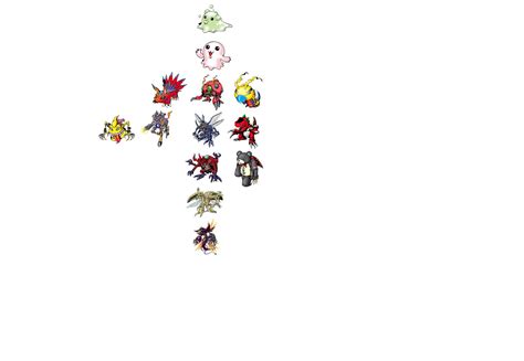 Digimon Mini Ver 2 Evo Line By Megacarlios On Deviantart