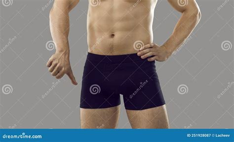 Young Man Who Is Having Problems With Getting An Erection Is Showing A Thumbs Down Stock Image