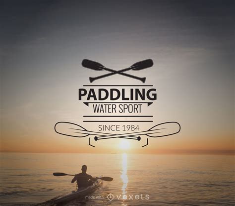 Paddling Logo Template Maker Editable Design