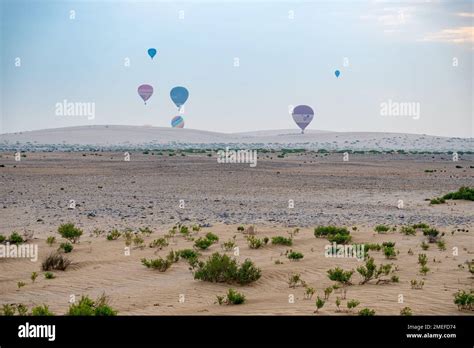 Qatar Hot Air Balloon Festival Stock Photo Alamy
