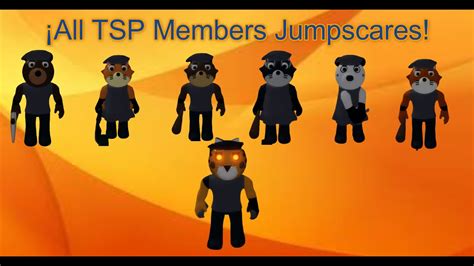 All Tsp Members Jumpscares Roblox Piggy Youtube