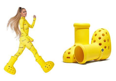 Mschf X Crocs Big Red Boot Yellow Release Date Sneakernews