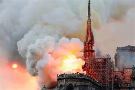 Huge Fire Scars Beloved Notre Dame Cathedral In Paris Flickr