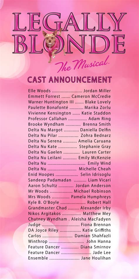 Legally Blonde Cast | Blackout Theatre Company