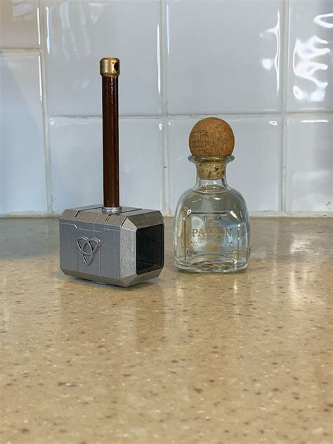 Thors Hammer 3d Printed Mjolnir Shot Glass Etsy