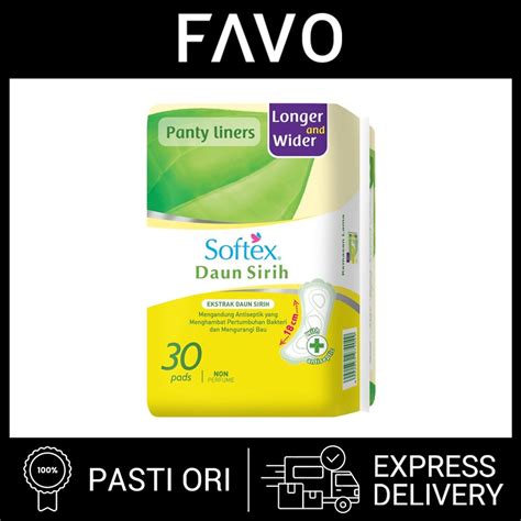 Jual Pembalut Softex Daun Sirih Pantyliner Longer Wider Pads