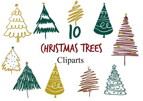 Christmas Tree Clipart Graphic By Glorystardesigns Creative Fabrica