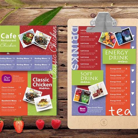 Free Veg Snacks Menu Card Template Graphic Folks