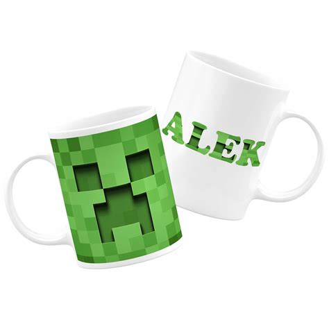 Kubek Minecraft Z Imieniem Creeper Dla Fana Minecraft Creeper Gra