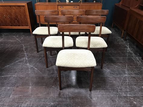 Set Of 6 Vintage Mid Century Dining Chairs By A Younger Of Glasgow