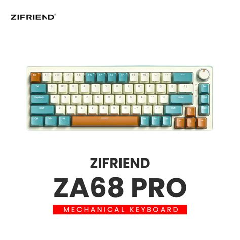 Zifriend ZA Pro RGB Tri Mode Wireless Bluetooth Wired Hot Swappable Mechanical Keyboard
