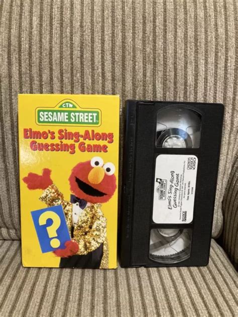 Sesame Street Elmos Sing Along Guessing Game Vhs 5856 Hot Sex Picture