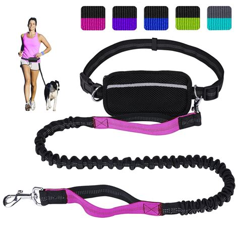 Flexible Long Extendable Dog Lead Comfortable Hands Free With Dual Handles