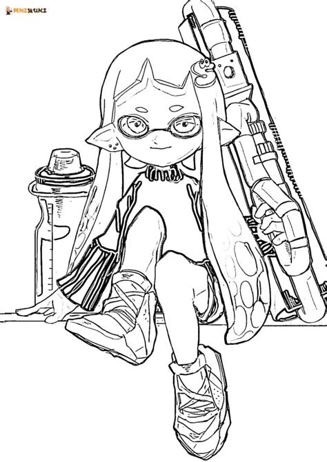 Dessin A Colorier Splatoon 2