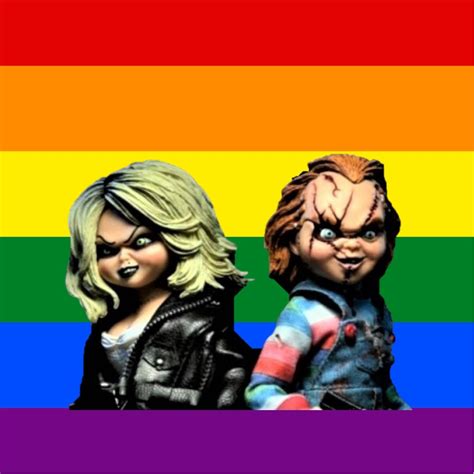 Chucky And Tiffany Pride Flag Sticker Or Fridge Magnet Etsy Australia