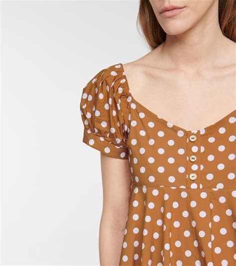 Caroline Constas Dina Polka Dot Minidress Caroline Constas