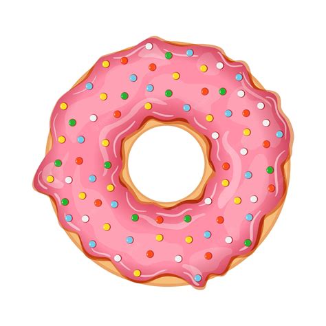 Pink Doughnut With Sprinkles