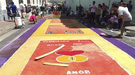 C Mo Se Elaboran Las Alfombras De Semana Santa Noticias De El Salvador