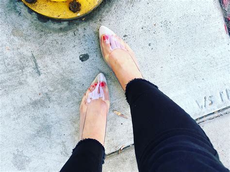 What It S Like To Wear Plastic Naked Shoes Who What Wear