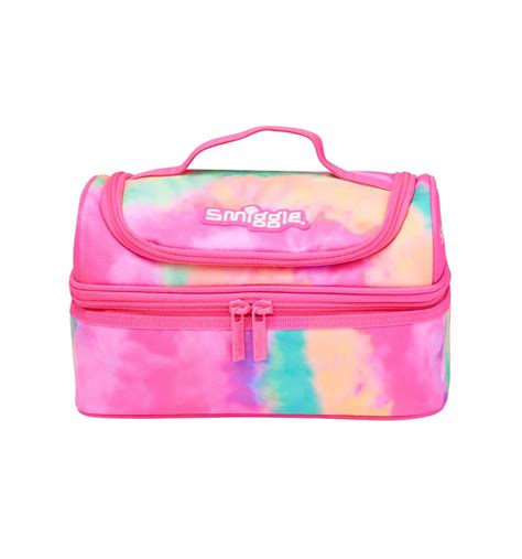 Smiggle Vivid Double Decker Lunchbox Pink Y