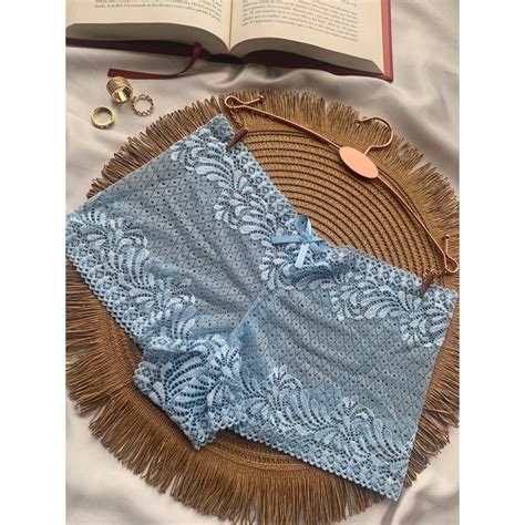 kit c 3 Calcinha kalesson Caleçon Short Renda Atacado Revenda Sexy Tanga Yully Lingerie