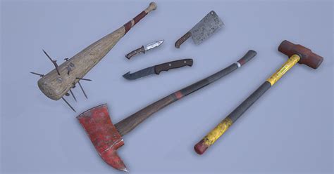 Pbr Weapons Apocalyptic Melee Weapons 3d 무기 Unity Asset Store