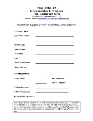 Ibew Instrumentation Certification Fill Online Printable Fillable