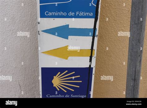 Signs For The Caminho De Santiago And The Caminho De Fatima In Cascais